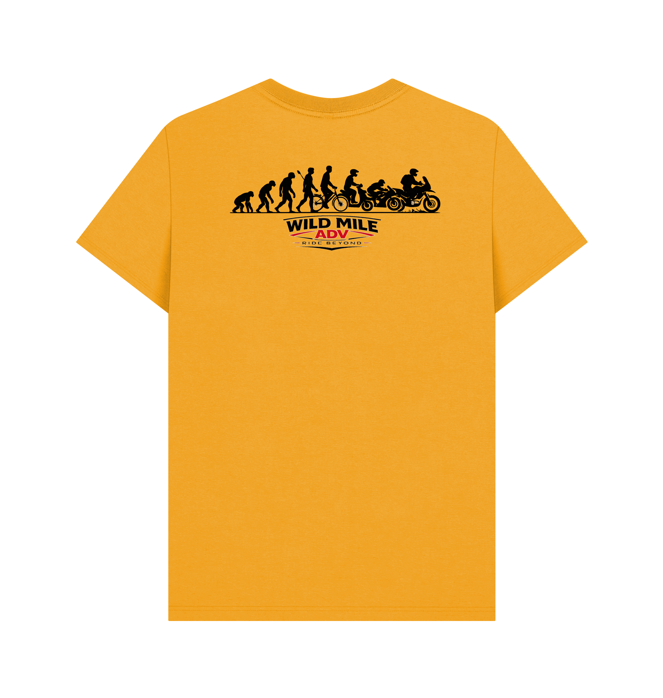 Mustard Printed T-shirt Back