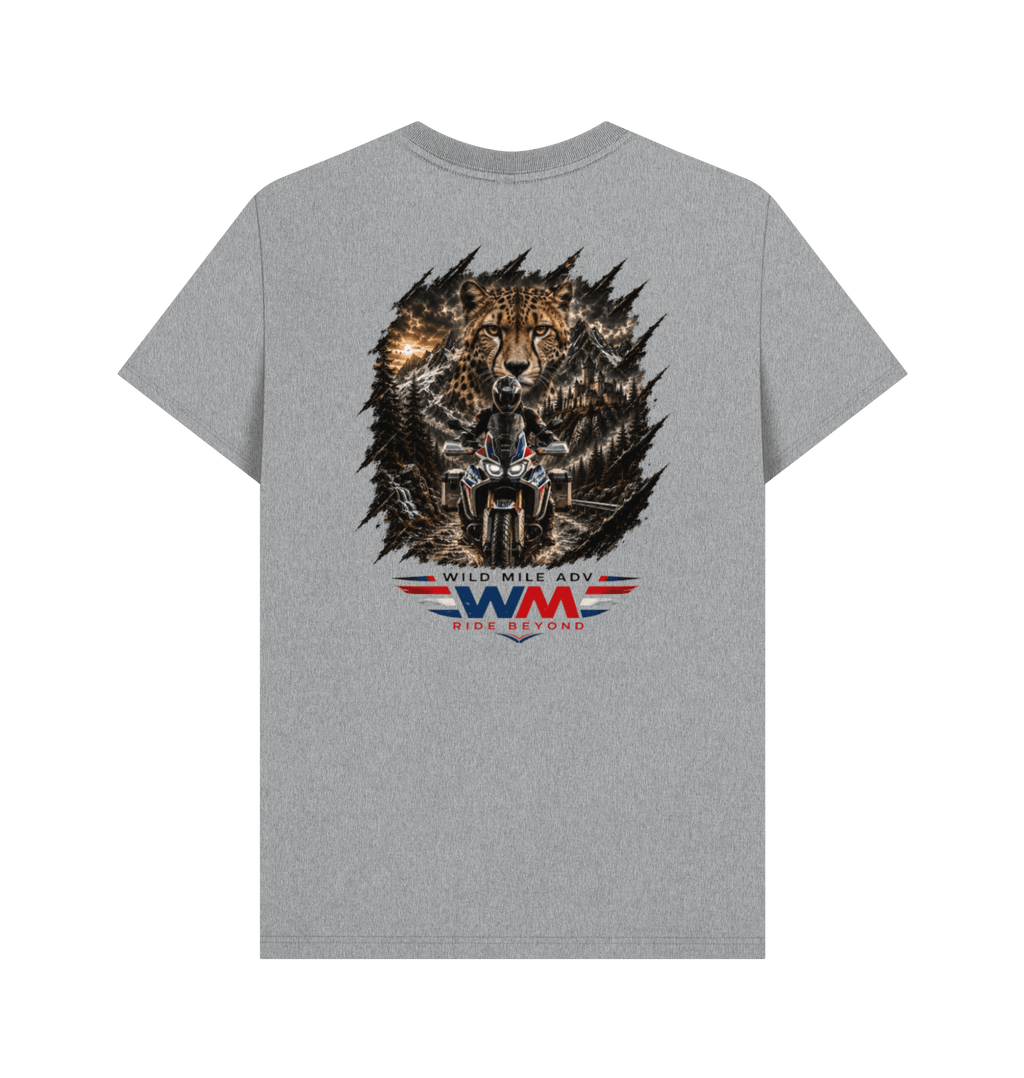 Athletic Grey Printed T-shirt Back
