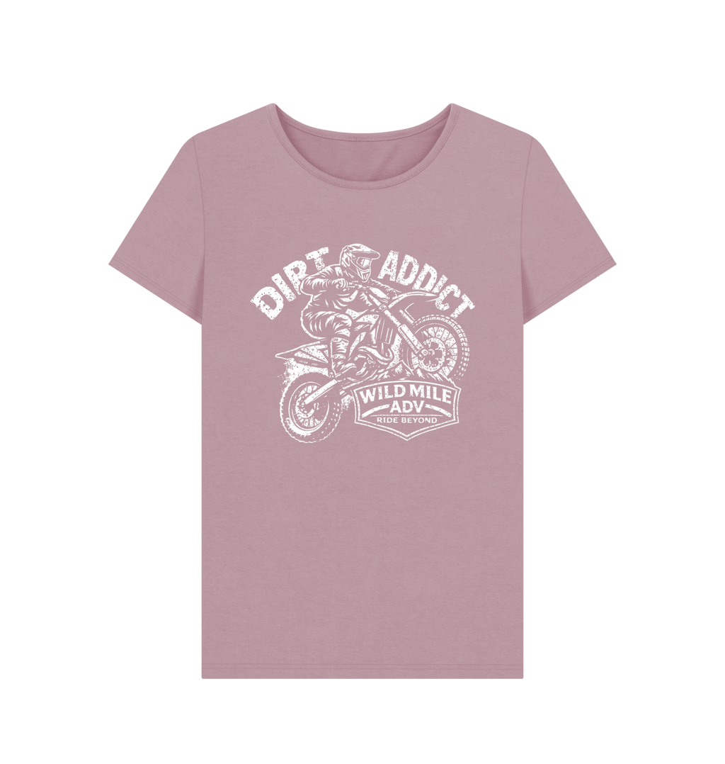 WMADV - Womens Dirt Addict CrewTee - Wild Mile ADVPrinted T-shirt
