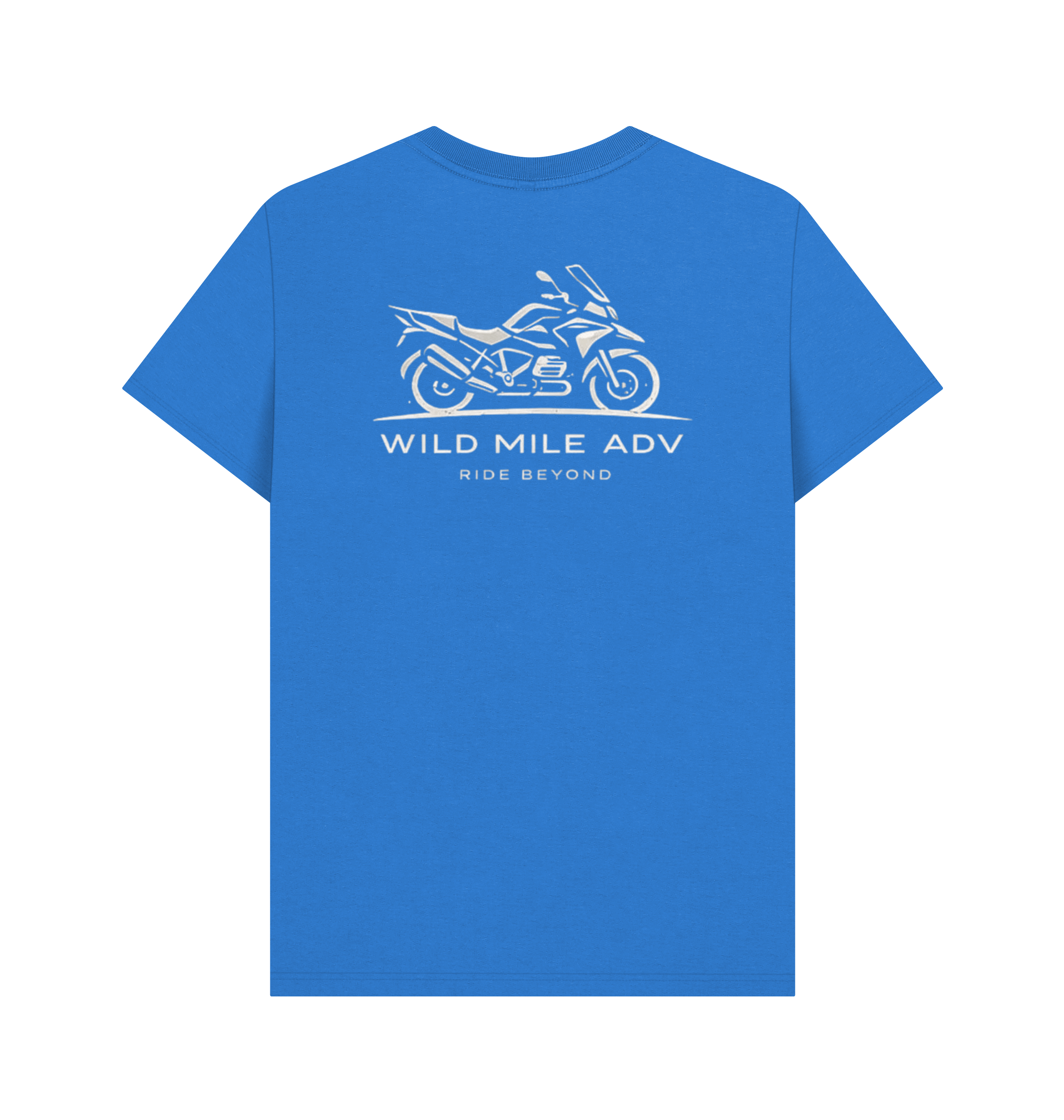 Bright Blue Printed T-shirt Back