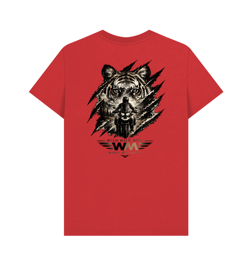 Red Printed T-shirt Back