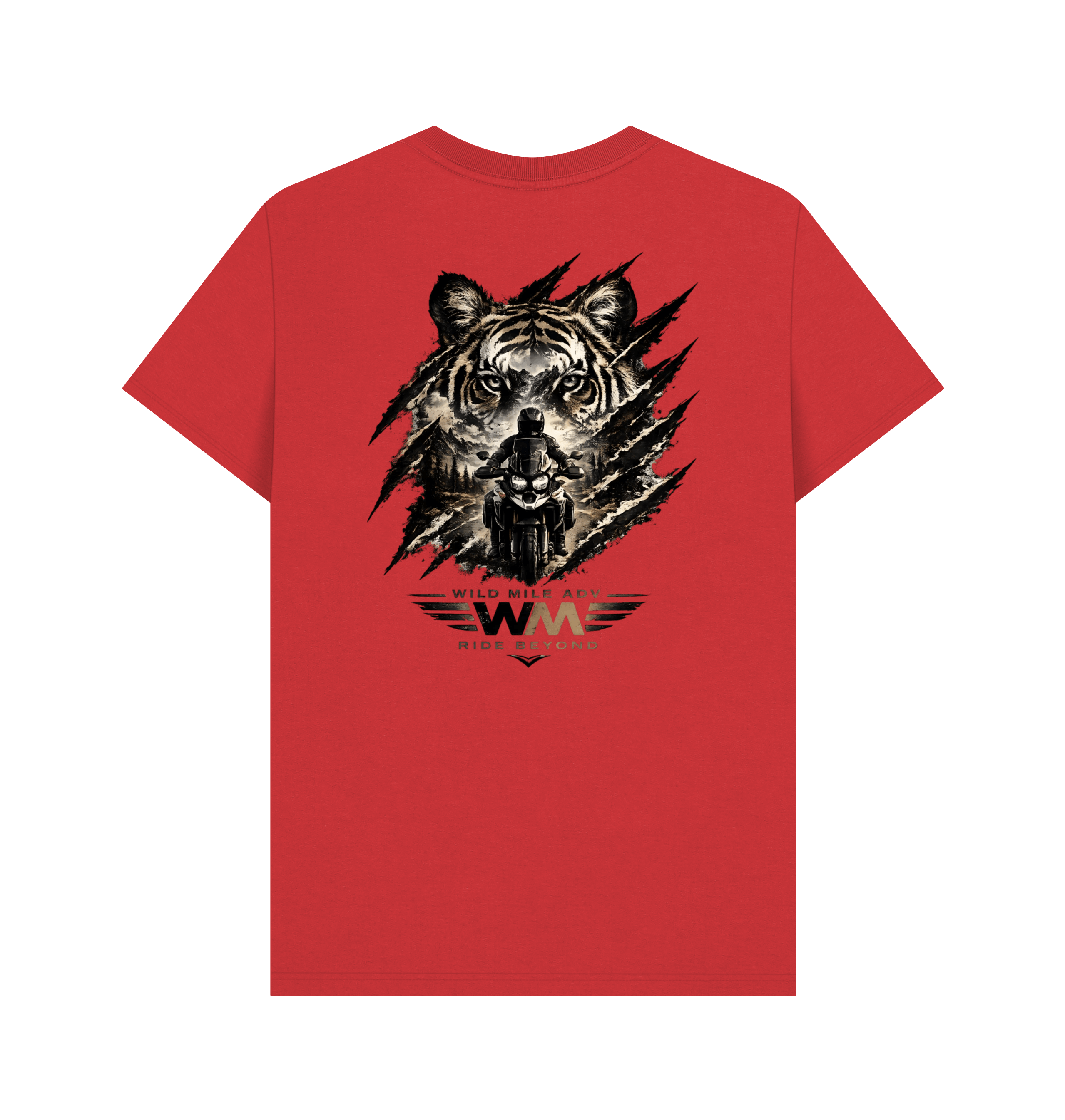 Red Printed T-shirt Back