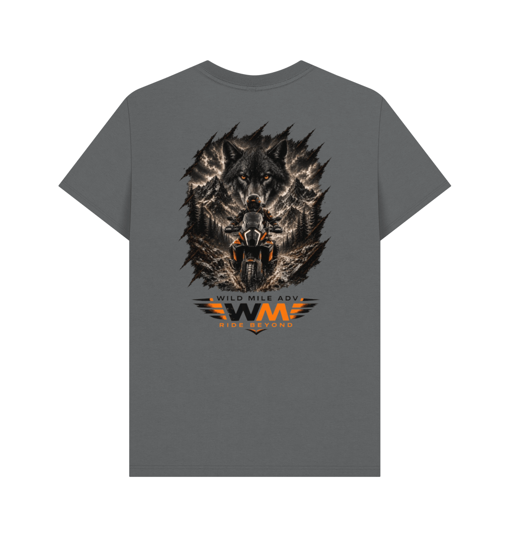 Slate Grey Printed T-shirt Back