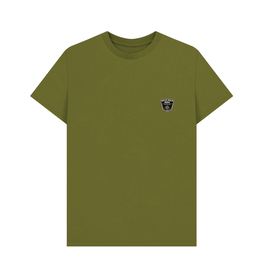 Moss Green Printed T-shirt Front