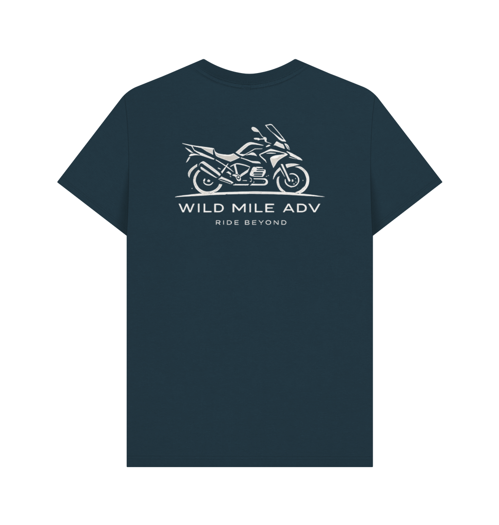 Denim Blue Printed T-shirt Back