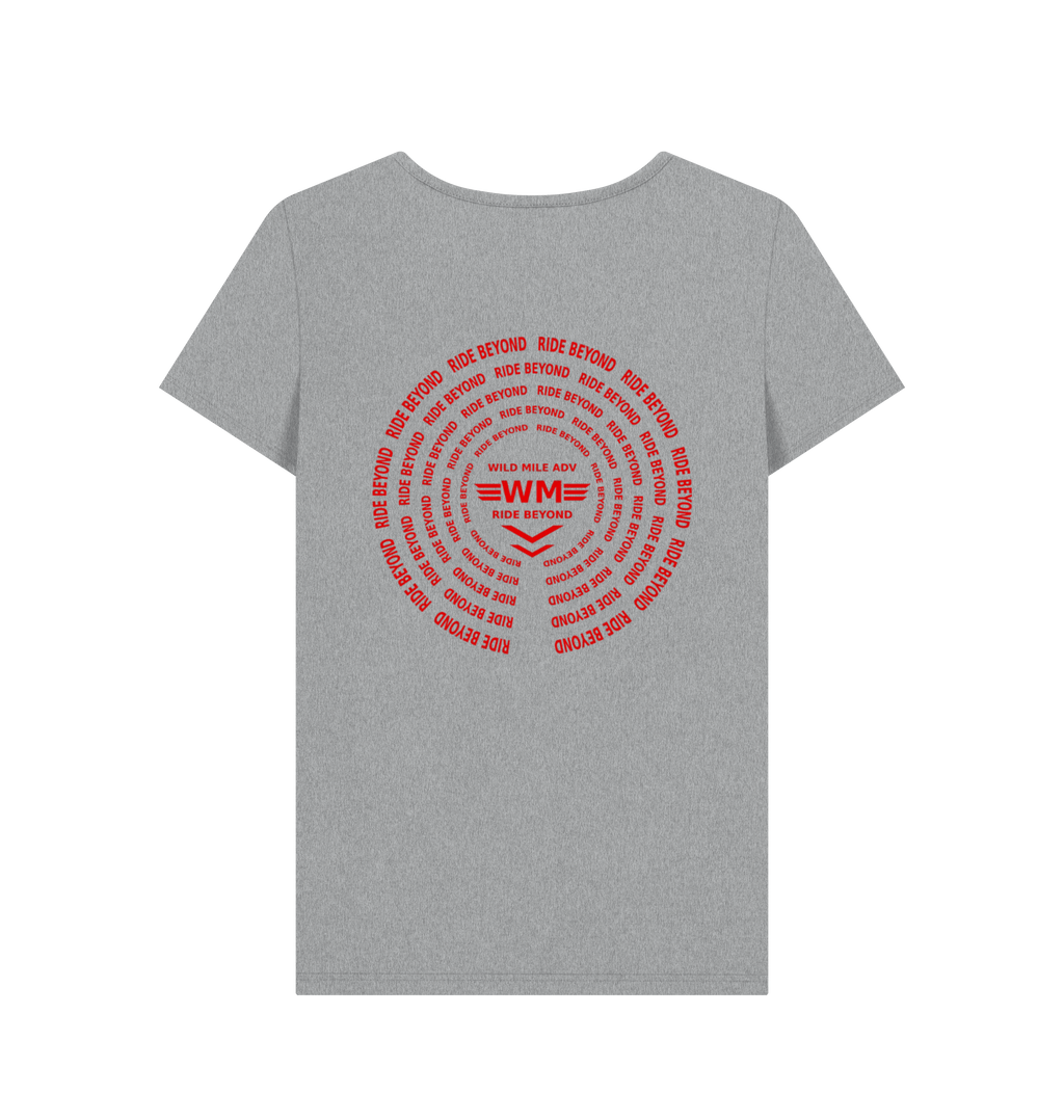 Athletic Grey Printed T-shirt Back