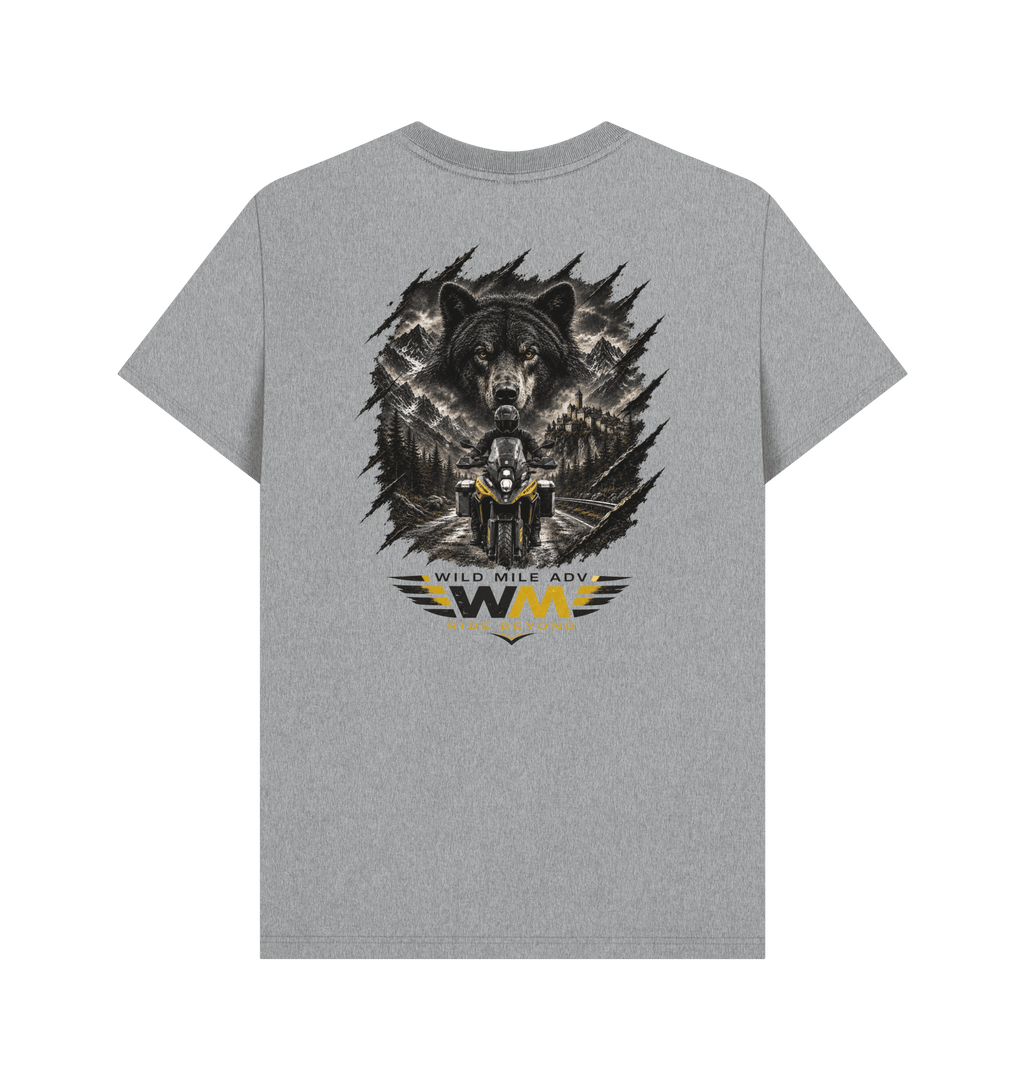 Athletic Grey Printed T-shirt Back