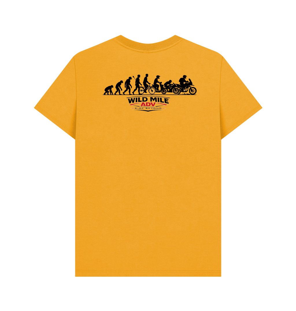 Mustard Printed T-shirt Back