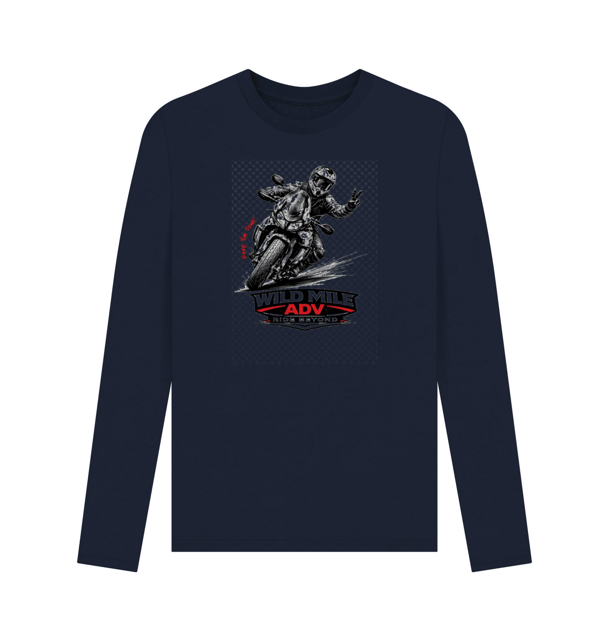 WMADV - 2 Down Long Sleeve Tee - Wild Mile ADVPrinted Long Sleeve T Shirt