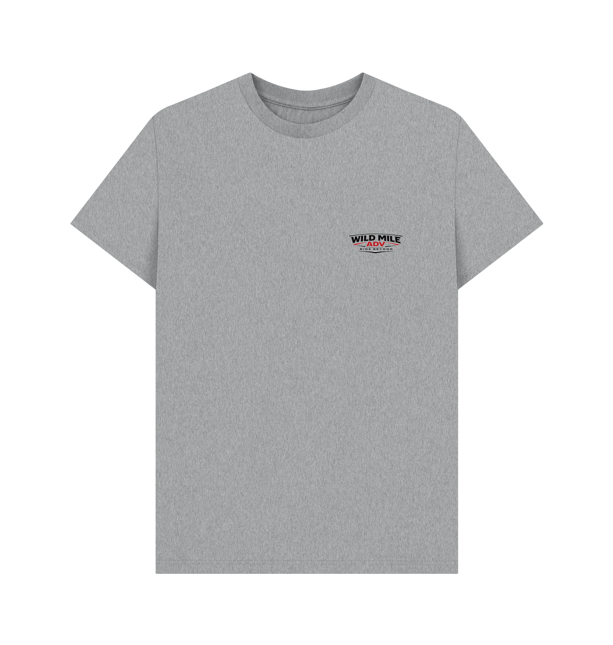 Athletic Grey Printed T-shirt Front