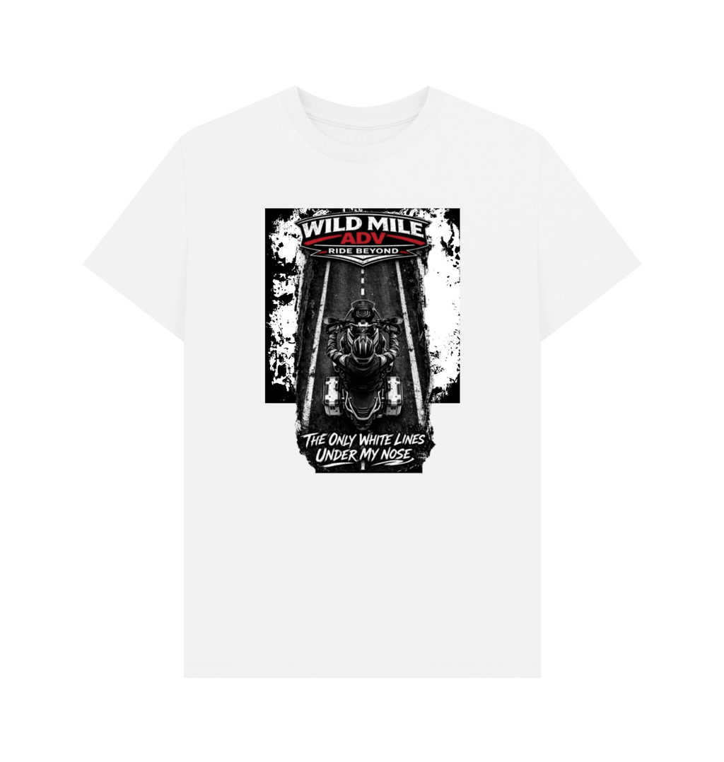WMADV - White Lines Tee - Wild Mile ADVPrinted T-shirt
