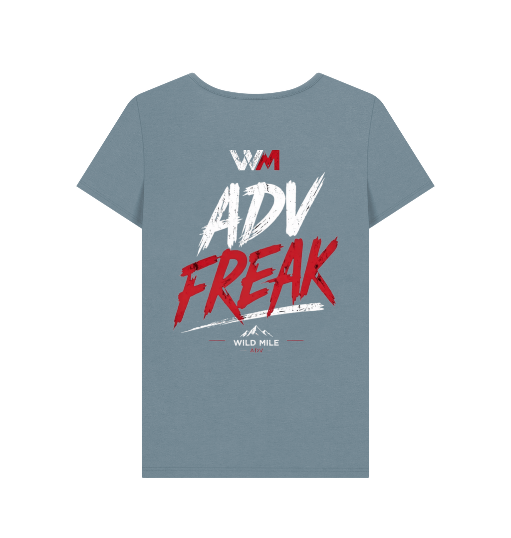 Stone Blue Printed T-shirt Back