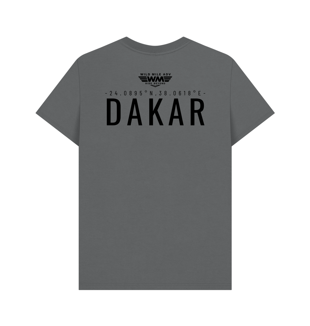 Slate Grey Printed T-shirt Back
