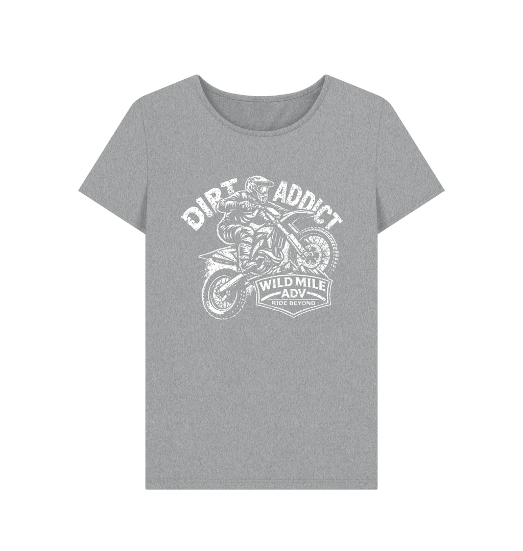 WMADV - Womens Dirt Addict CrewTee - Wild Mile ADVPrinted T-shirt
