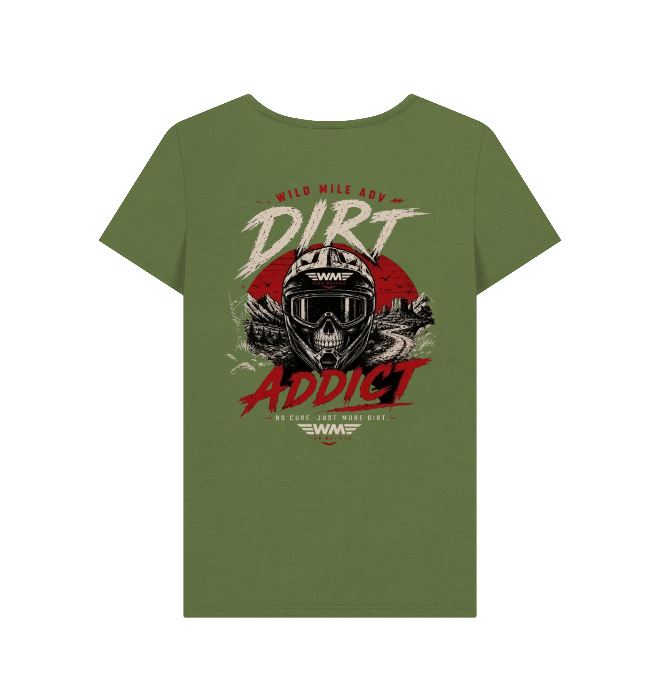 Khaki Printed T-shirt Back