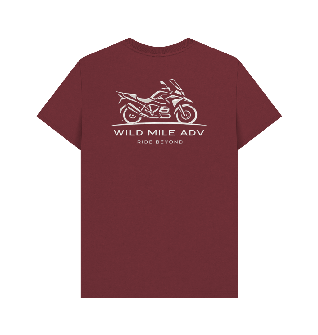 Red Wine Printed T-shirt Back