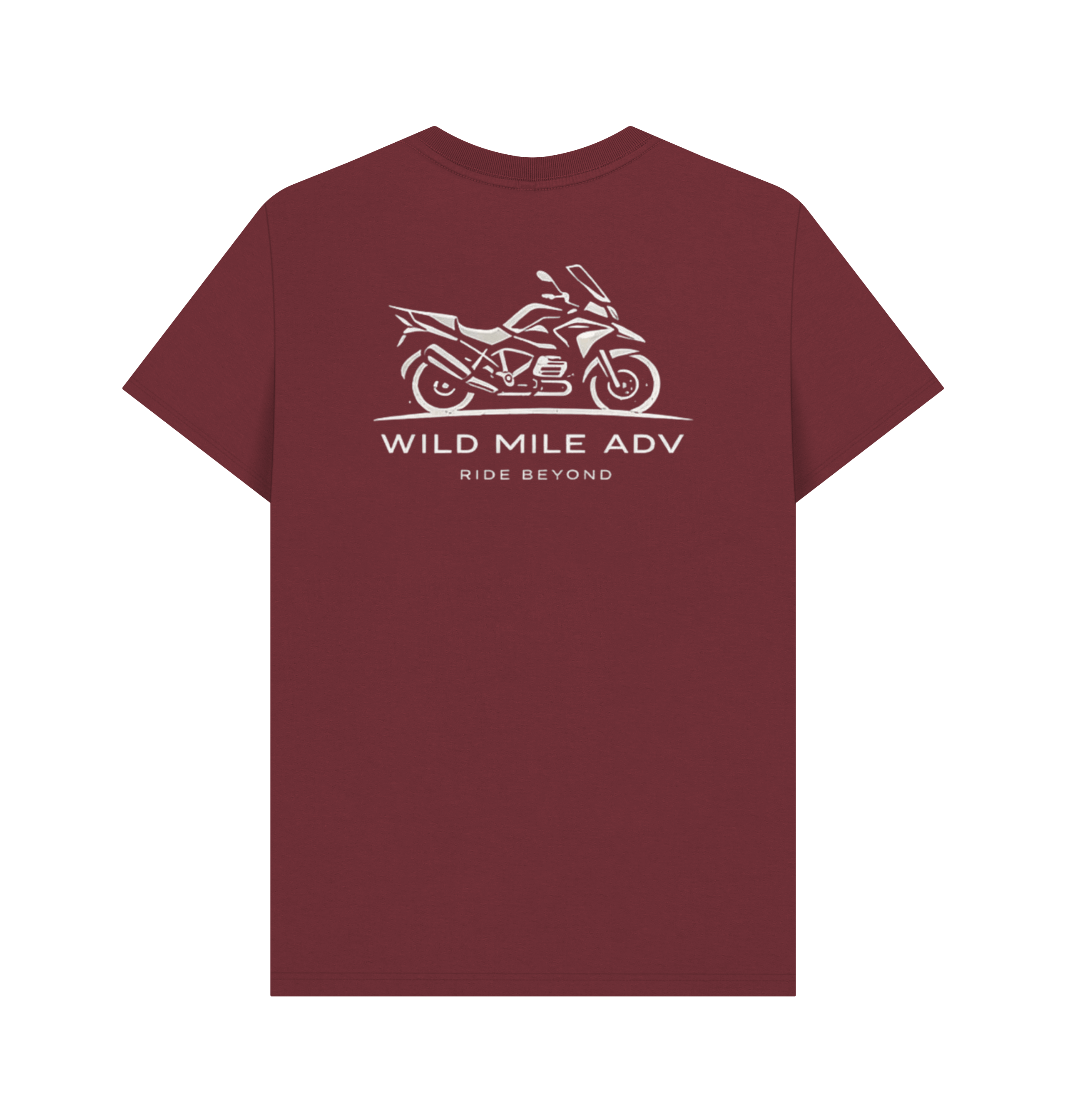 Red Wine Printed T-shirt Back
