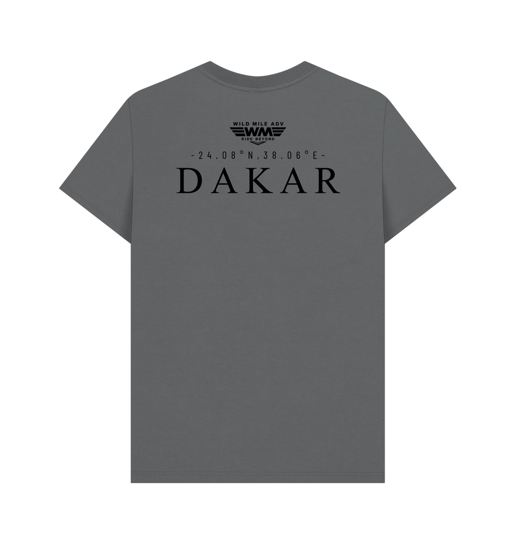 Slate Grey Printed T-shirt Back