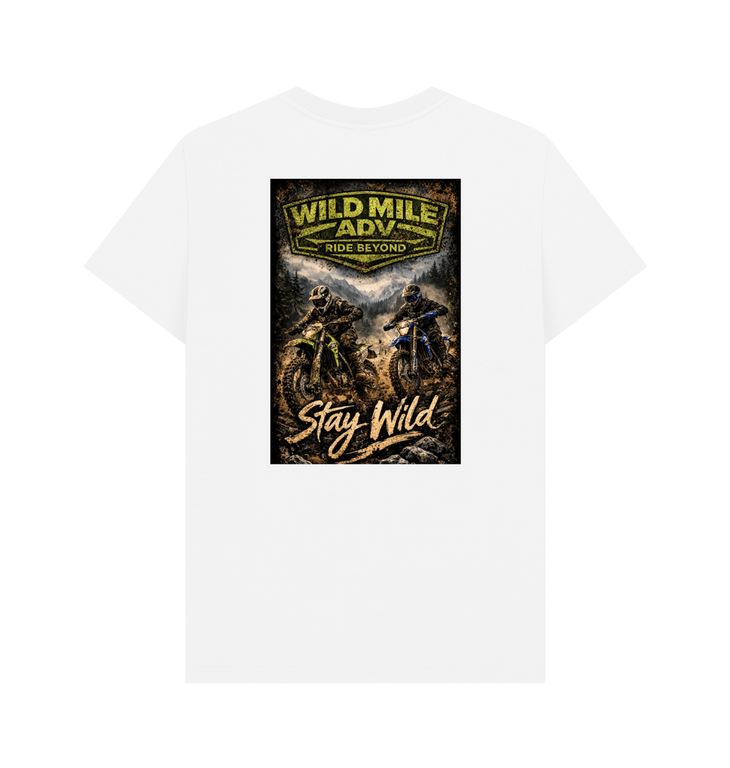 White Printed T-shirt Back