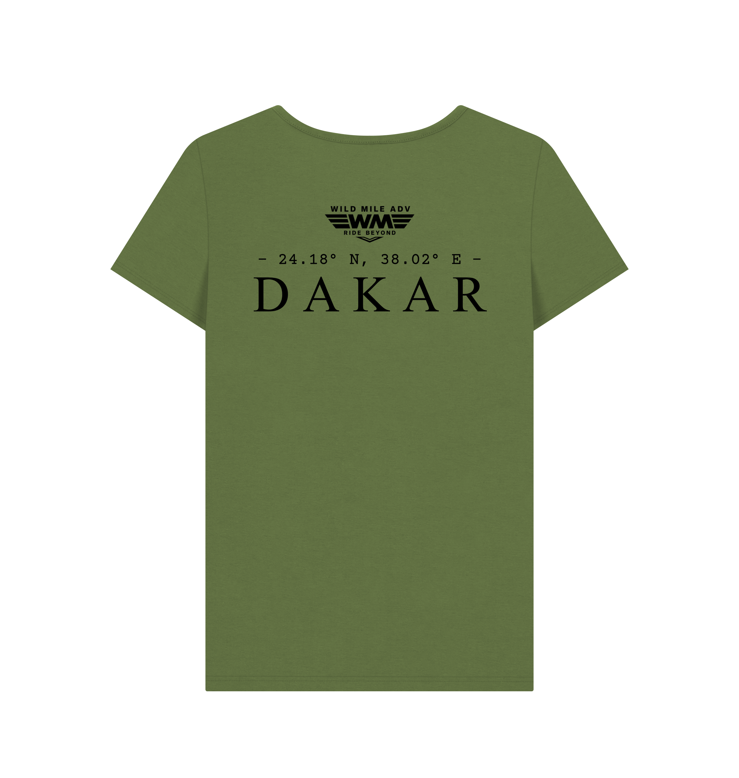 Khaki Printed T-shirt Back