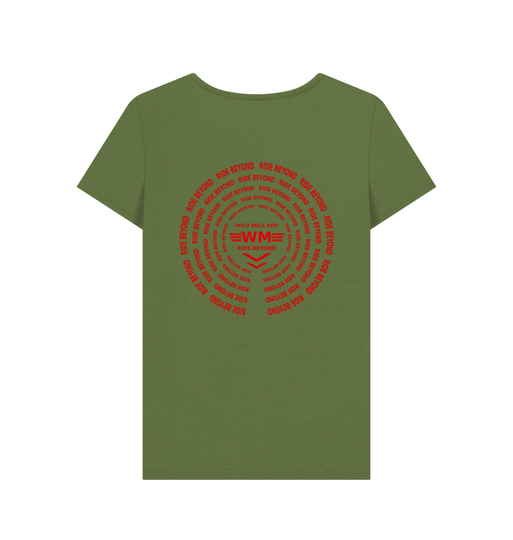 Khaki Printed T-shirt Back