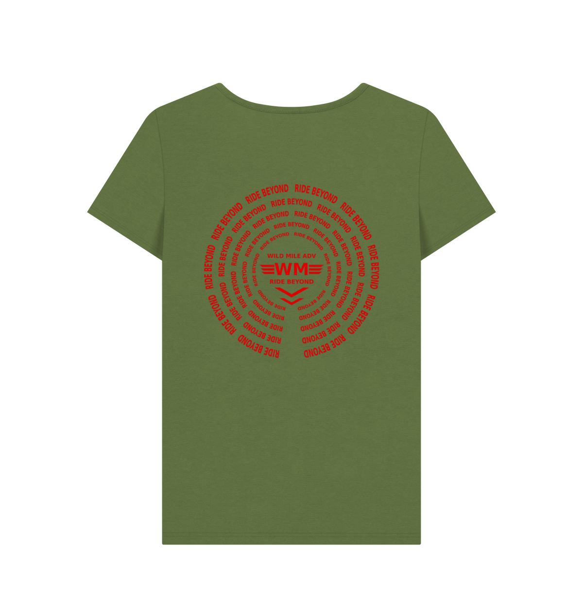 Khaki Printed T-shirt Back
