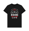 Black Printed T-shirt Front