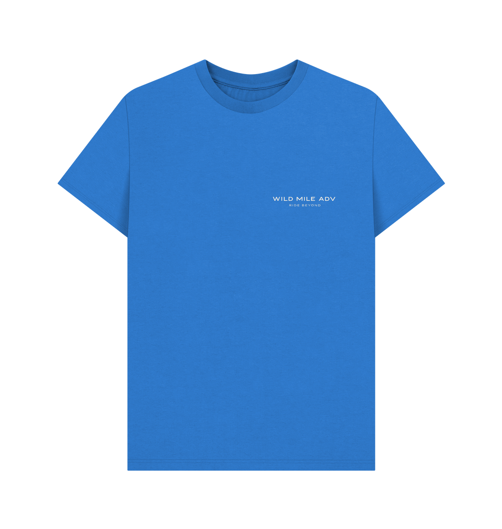 Bright Blue Printed T-shirt Front