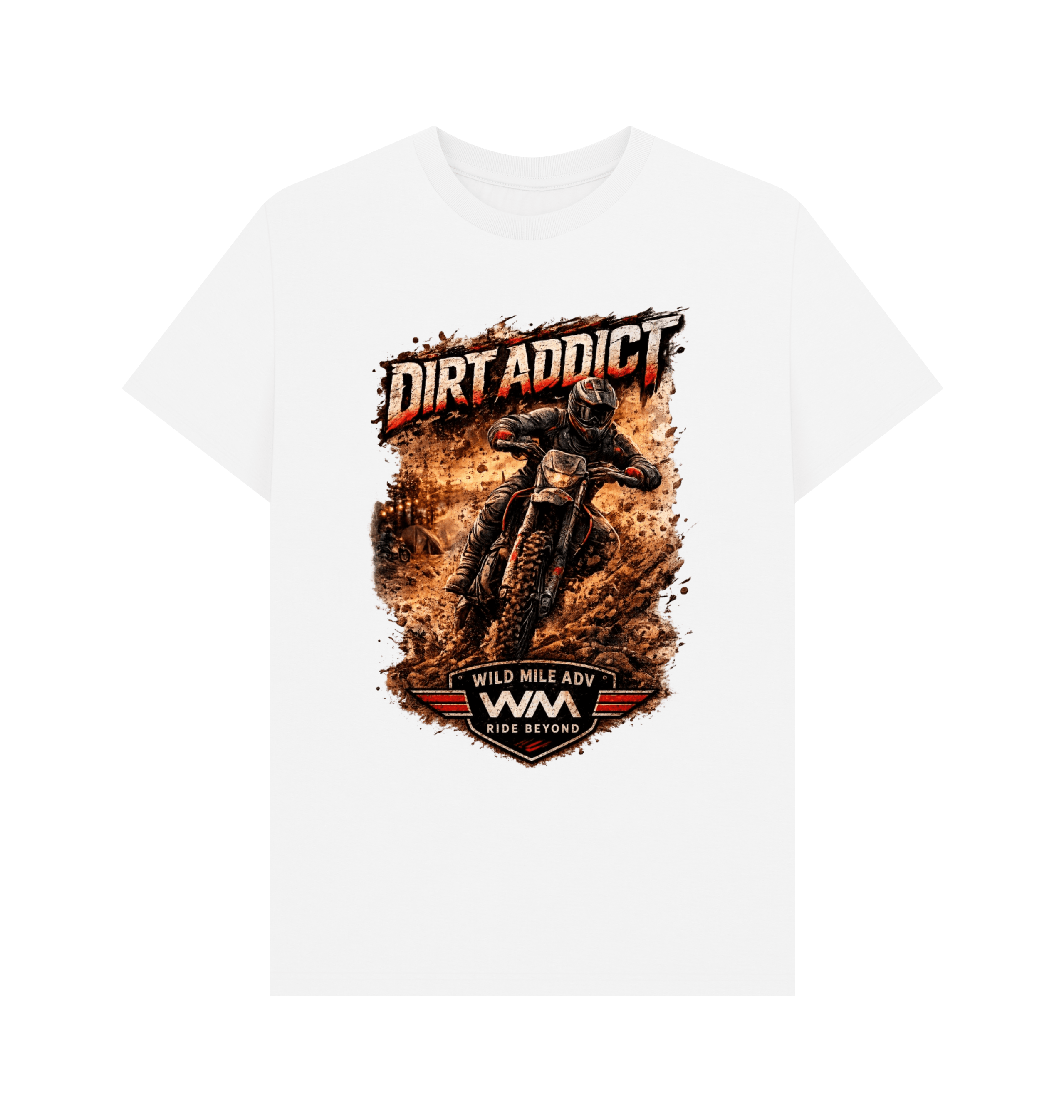 White Printed T-shirt Front