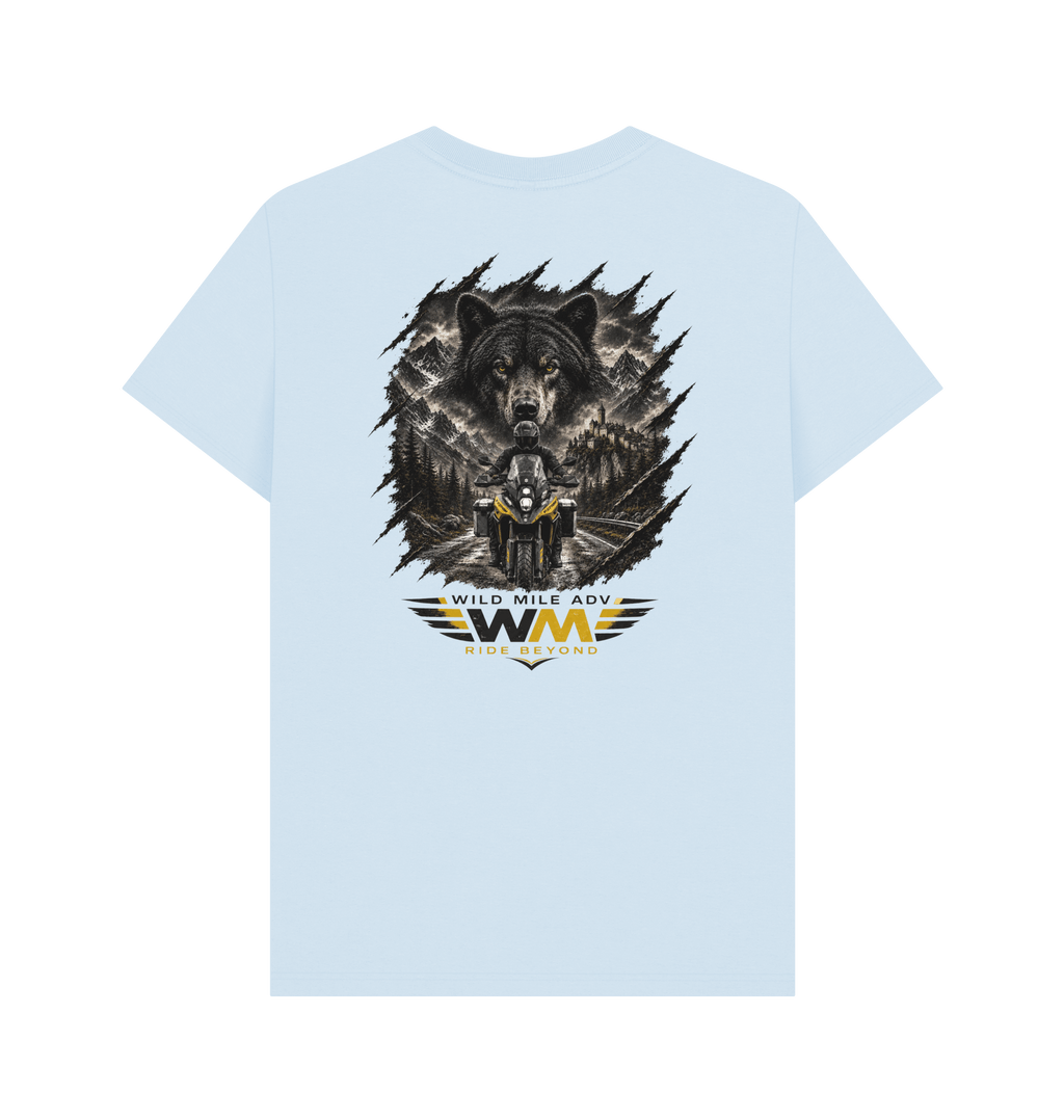 Sky Blue Printed T-shirt Back