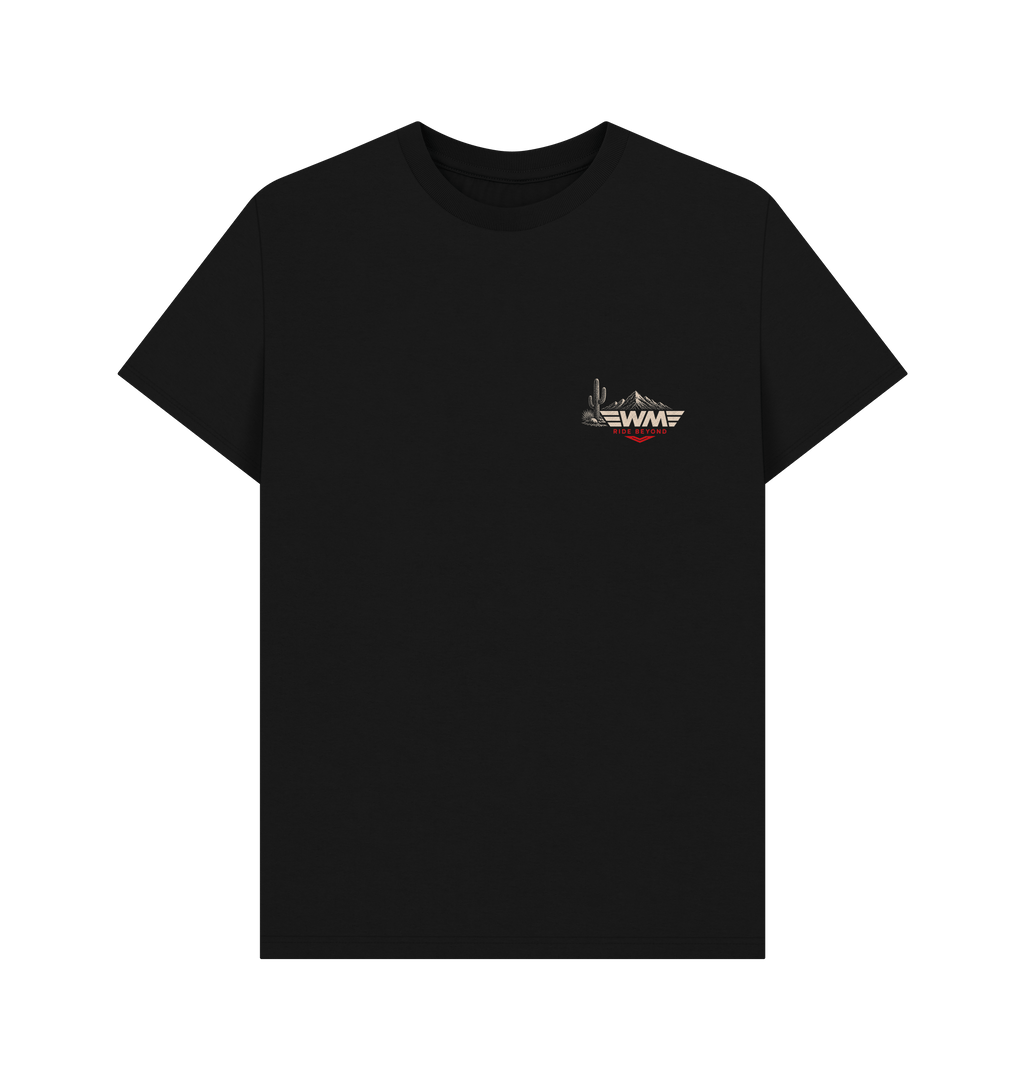 Black Printed T-shirt Front