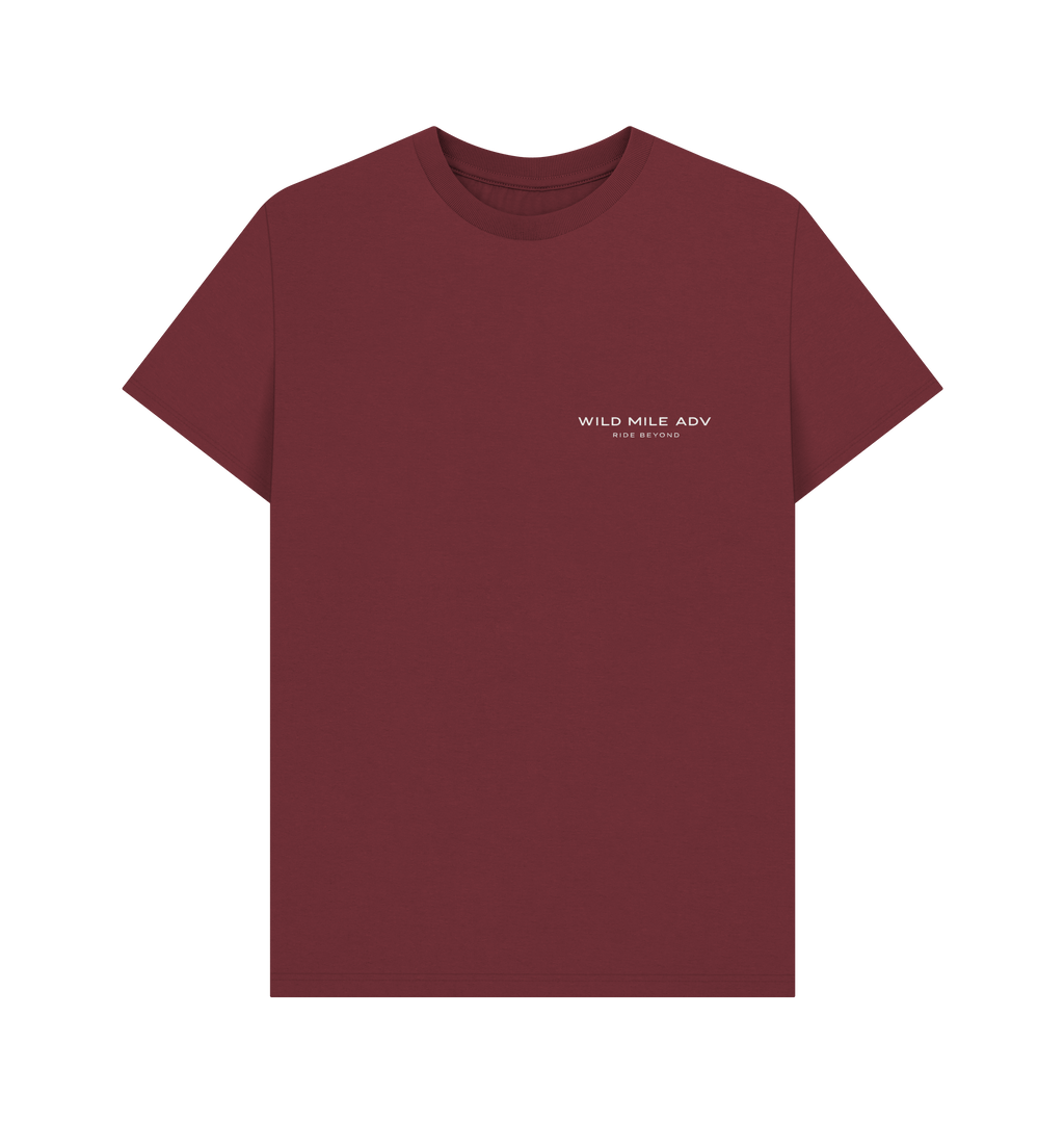 Red Wine Printed T-shirt Front