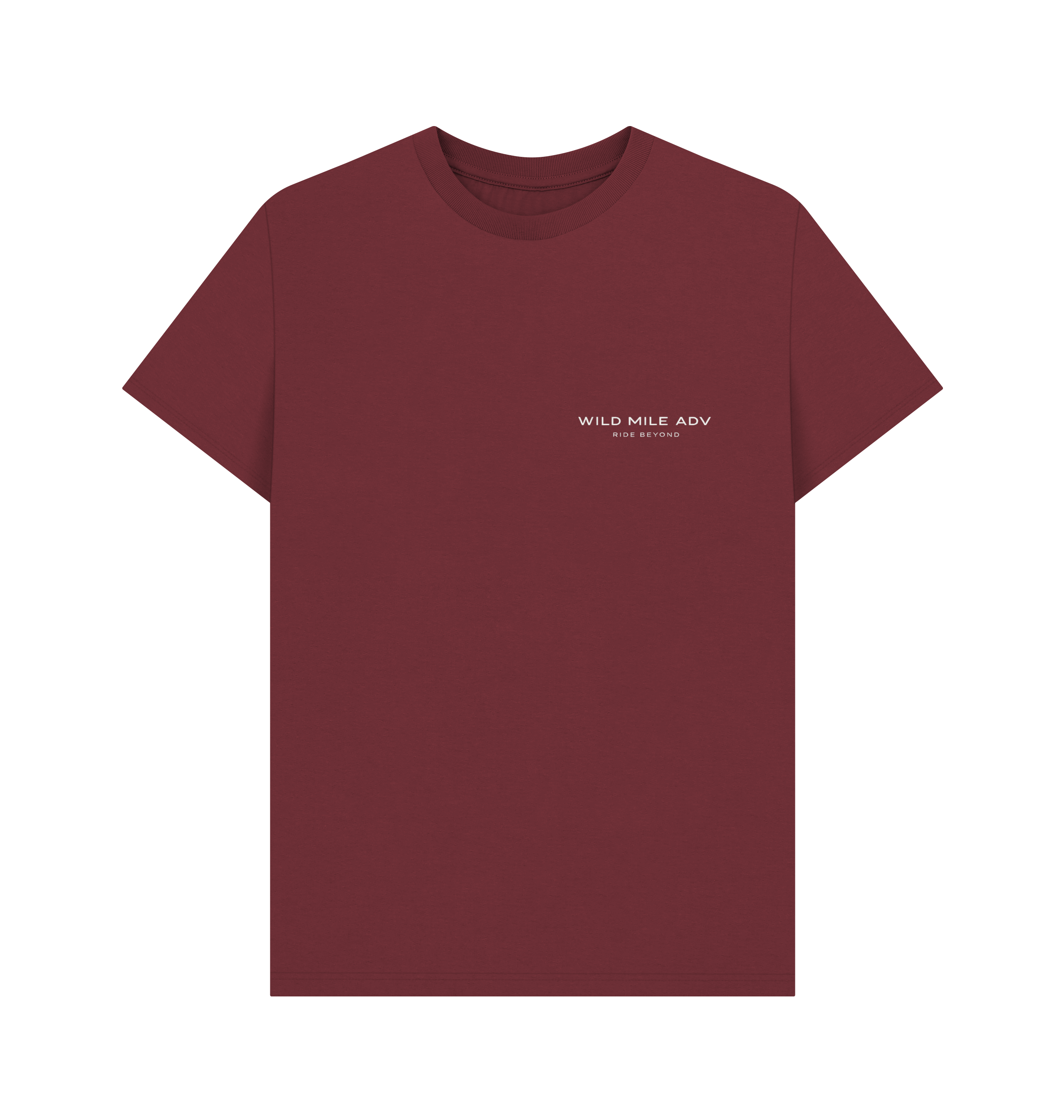 Red Wine Printed T-shirt Front