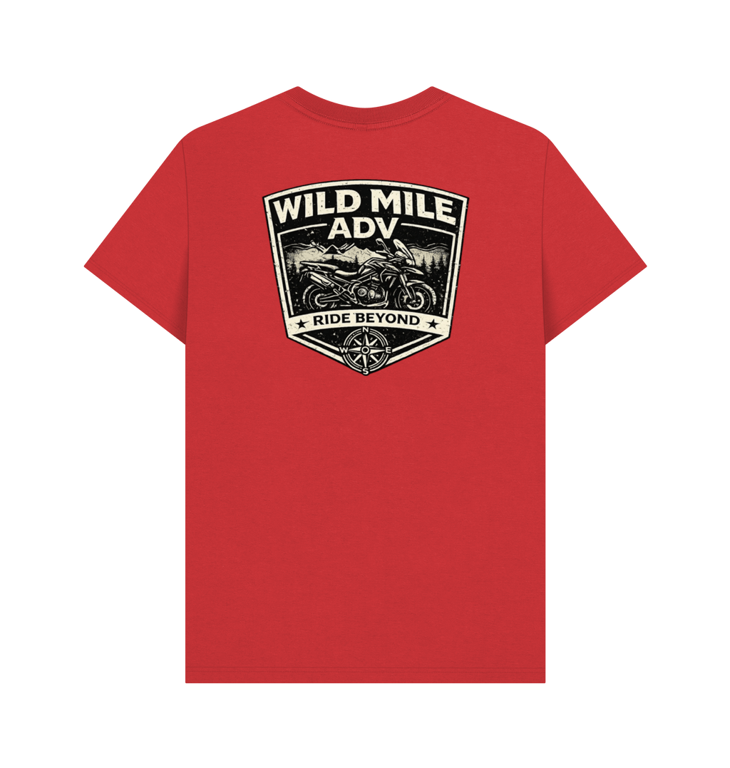 Red Printed T-shirt Back