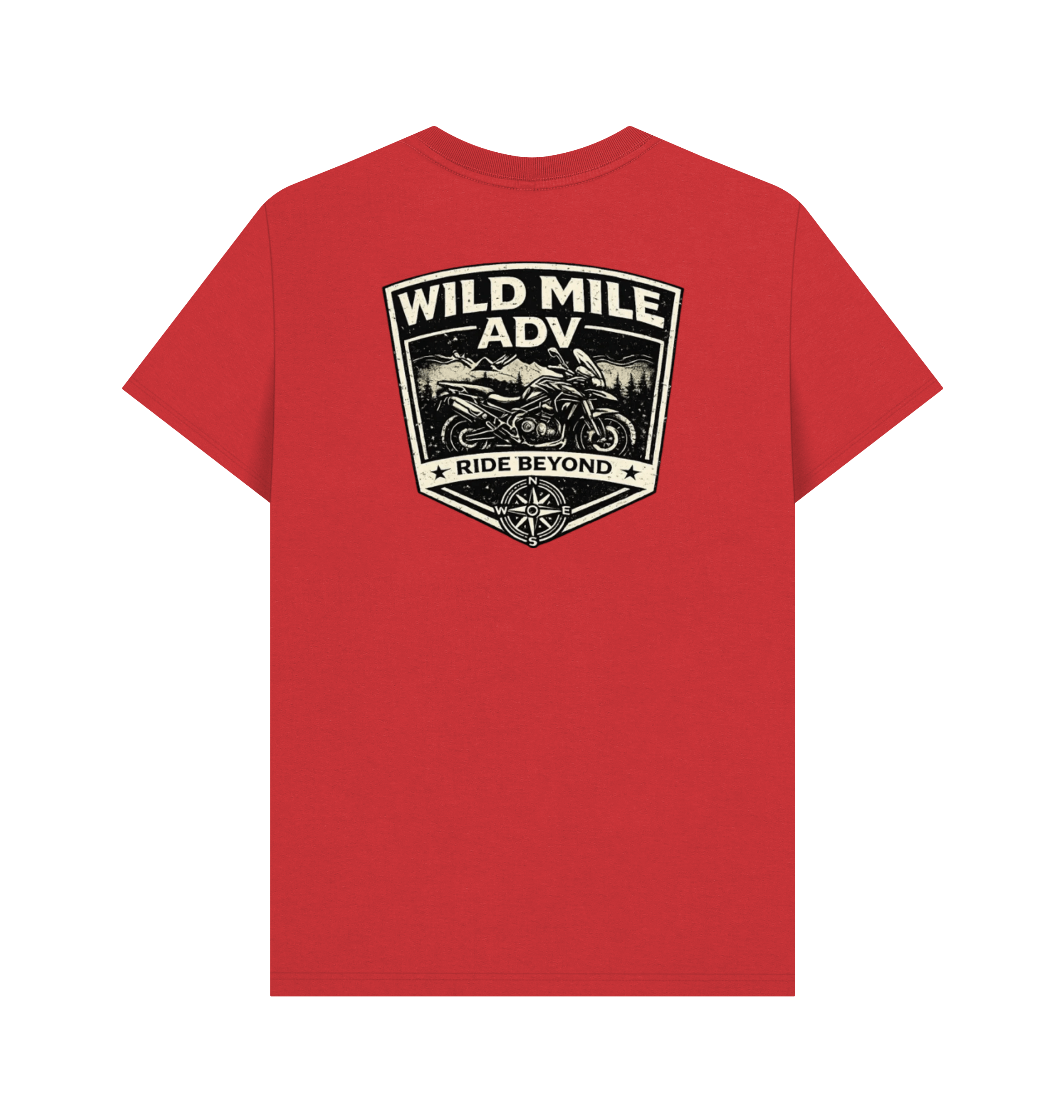 Red Printed T-shirt Back