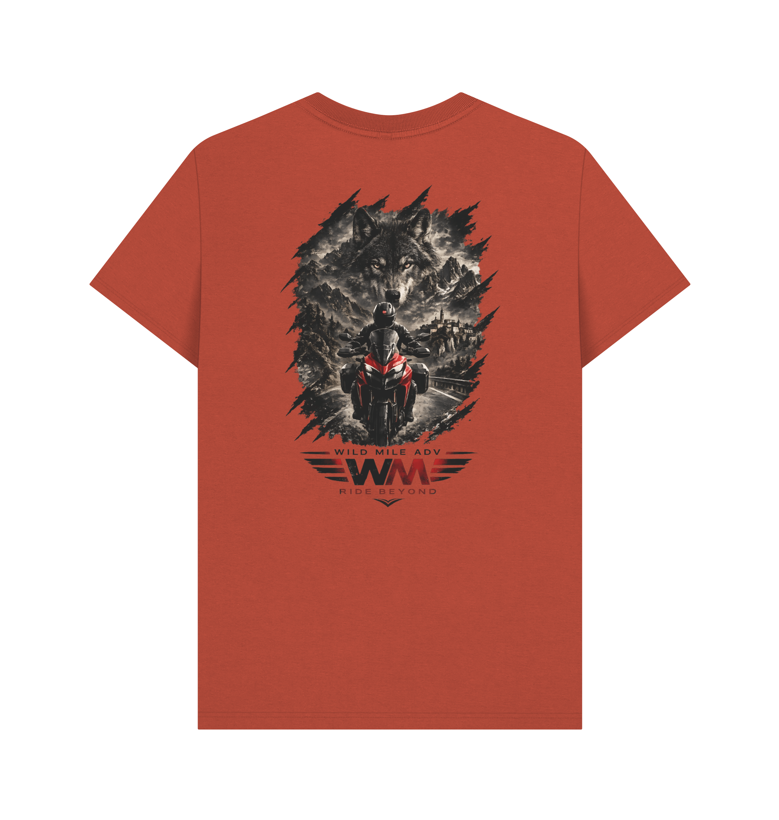 Rust Printed T-shirt Back