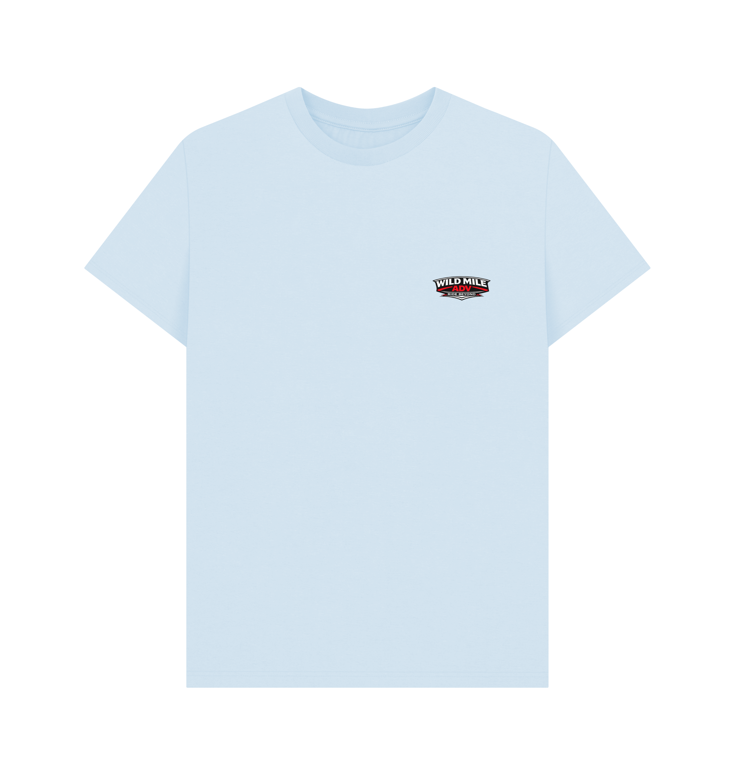 Sky Blue Printed T-shirt Front