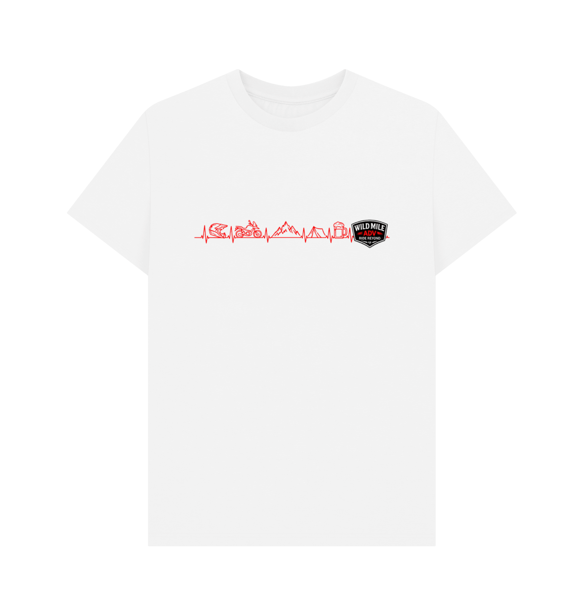 WMADV - Heart Rate Tee - Wild Mile ADVPrinted T-shirt