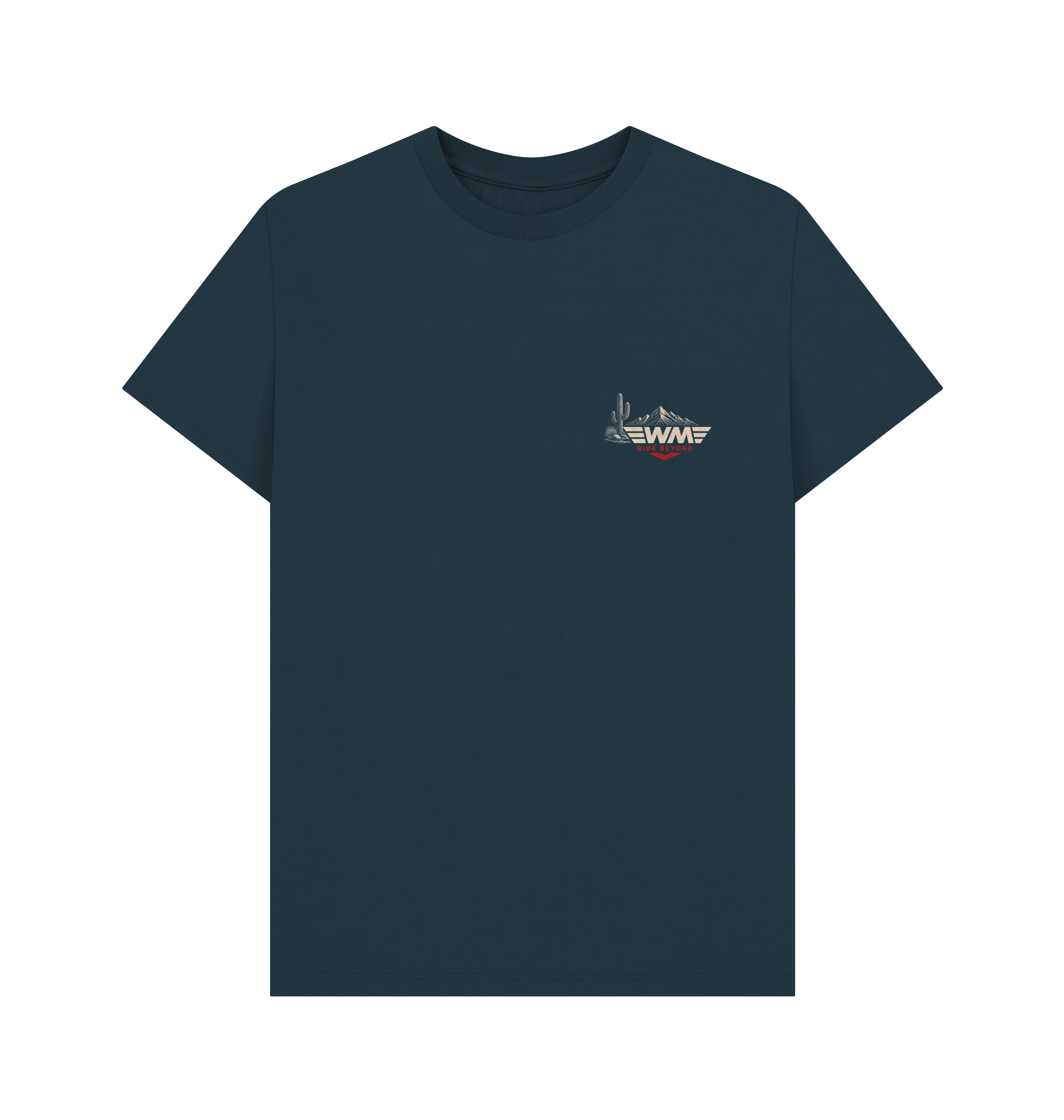 Denim Blue Printed T-shirt Front