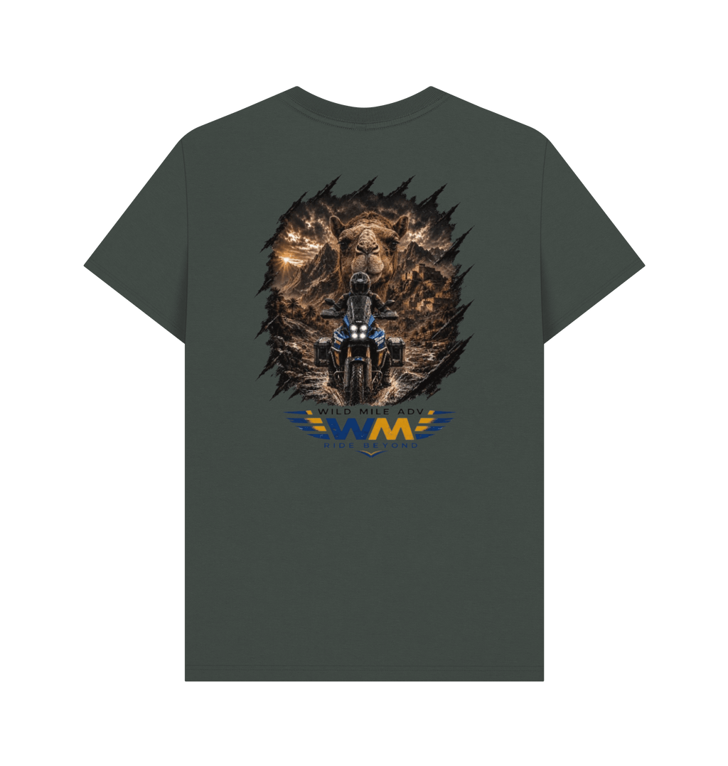 Dark Grey Printed T-shirt Back