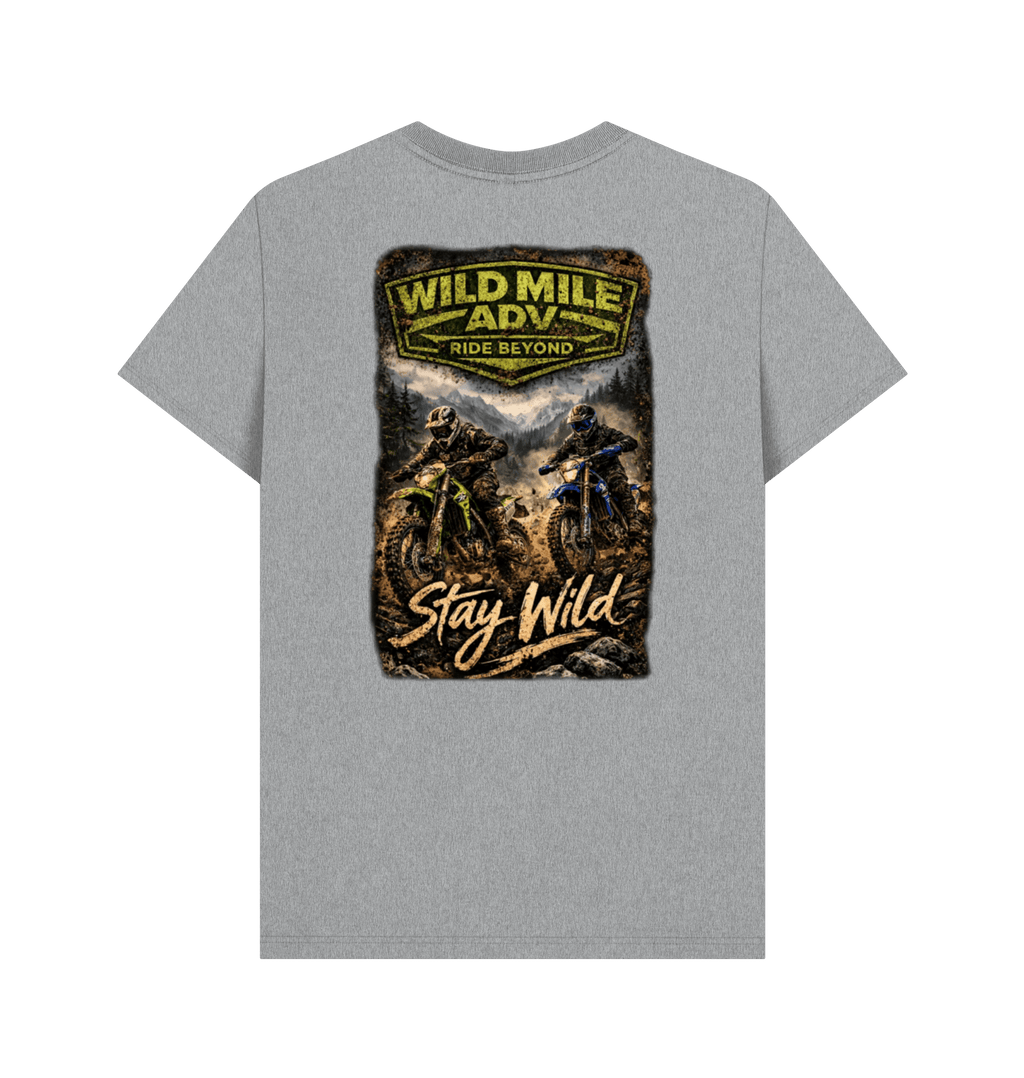 Athletic Grey Printed T-shirt Back